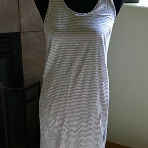 Gap Small Gray striped Racerback Dress